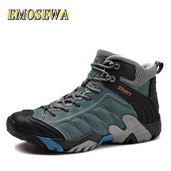 Men Winter Snow Boots Waterproof Leather Sneakers Super Warm Men