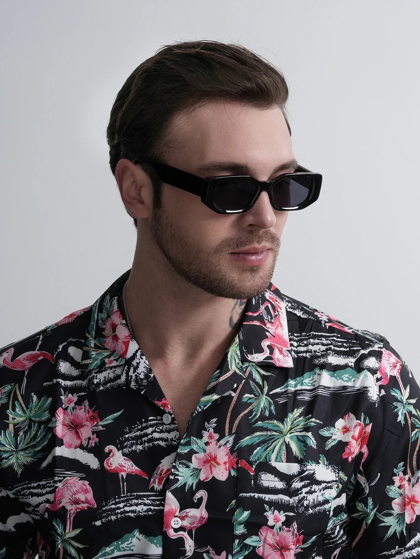 Ruiao 2025 new black classic retro designer branded concave irregular thick frame men women fashion sunglasses