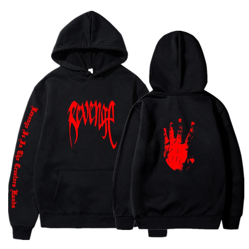 Revenge hoodies Men Fashion Printed Long Sleeve Sweatshirts Women Casual Harajuku