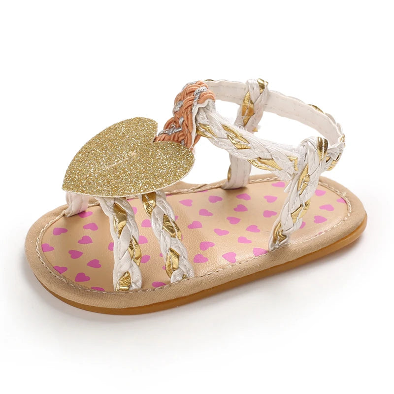 Girls Shoes Summer Casual Garden Sandals Soft Rubber Sole Non-Slip Toddler Shoes
