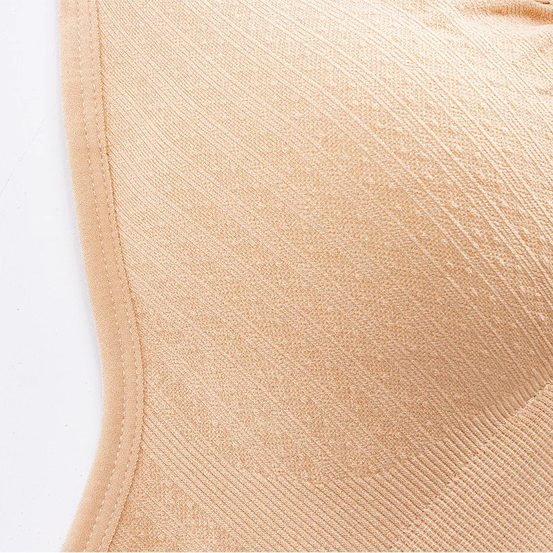 Single Handed Front Buckle Nursing Bra Breathable Women Breastfeeding Underwear
