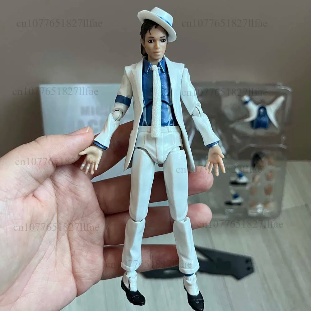 Michael Jackson Smooth Criminal Moonwalk Action Figure Model Toys Michael Jackson MJ Thriller Joint Movable Christmas Gift