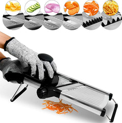 Adjustable Mandoline Slicer Stainless Steel Vegetable Slicer Chopper Cutter