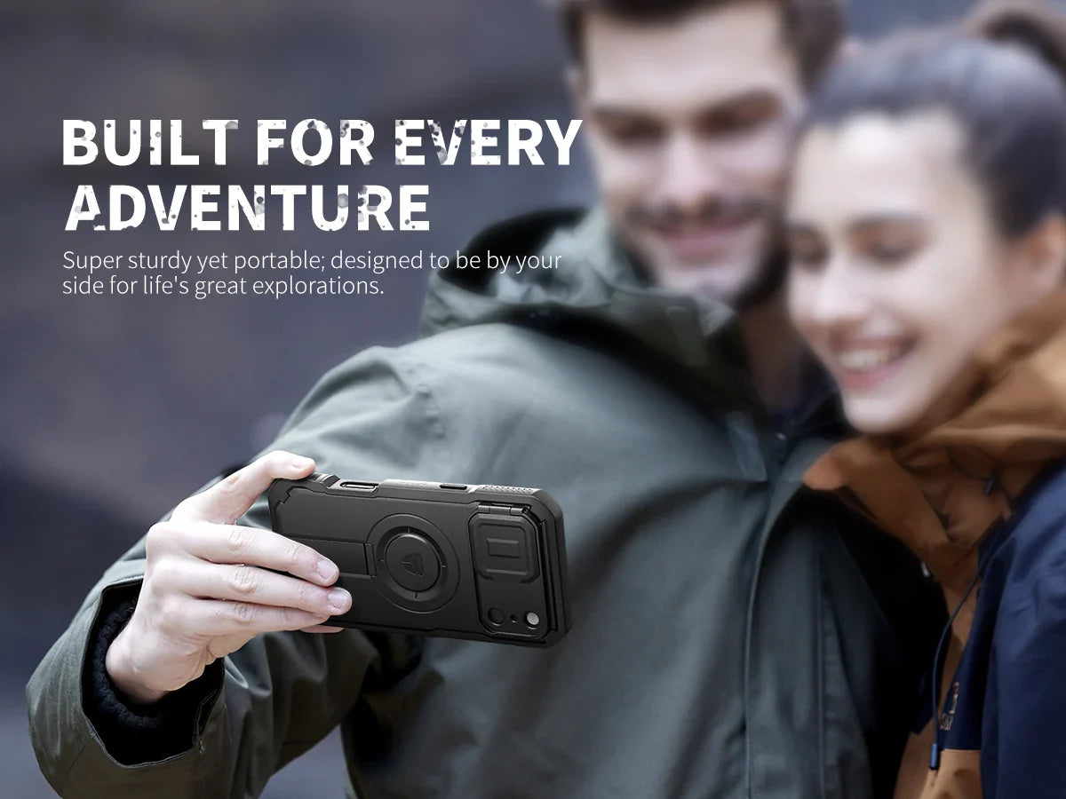 For iphone 17 Series case with Camera Cover & Adjustable Kickstand Compatible With MagSafe Shockproof  Magnetic Protective Cover