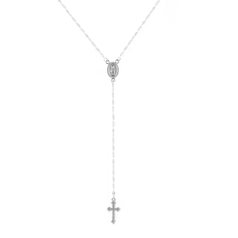 2026 New Fashion Vintage Christian Cross Bohemia Religious Rosary Pendant Necklace for Women Charm Fashion Jewelry Gifts