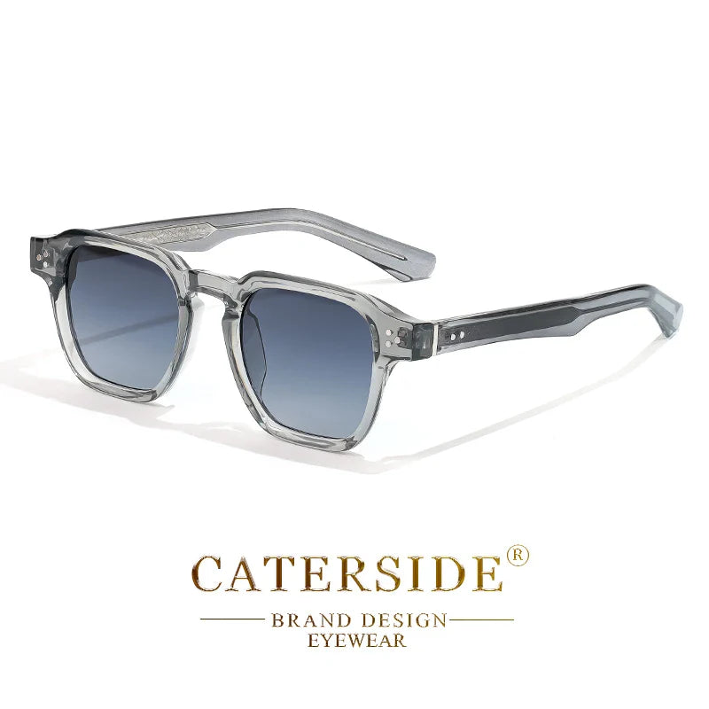 CATERSIDE Square Fashion Sunglasses Men Core Insert Temple Luxury Brand Sun Glasses Women Travel Beach Party Festival Gifts