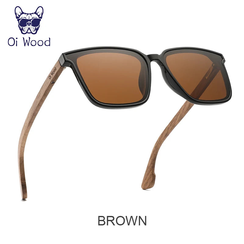 Sunglasses Wooden Eyeglasses polarized Blue Lenses Mens Glasses Eyewear