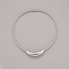 316L Stainless Steel Fashion Fine Jewelry Minimalism Hip Hop Punk Arc Shape