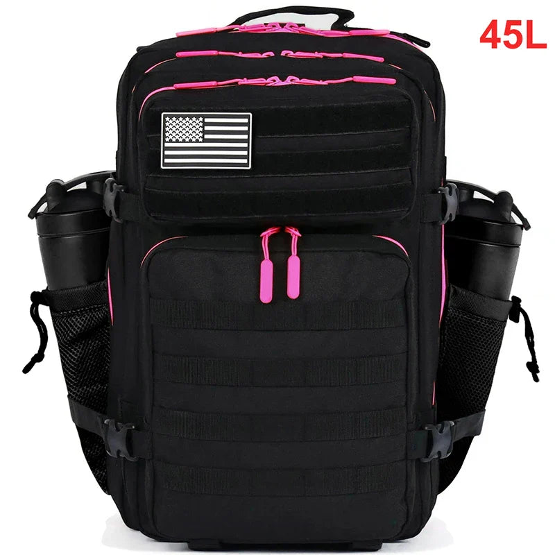 45L Tactical Backpack Men Outdoor Waterproof Sports Travel Gym Hiking Bug Out Bag Military Camping Hunting Survival Rucksack