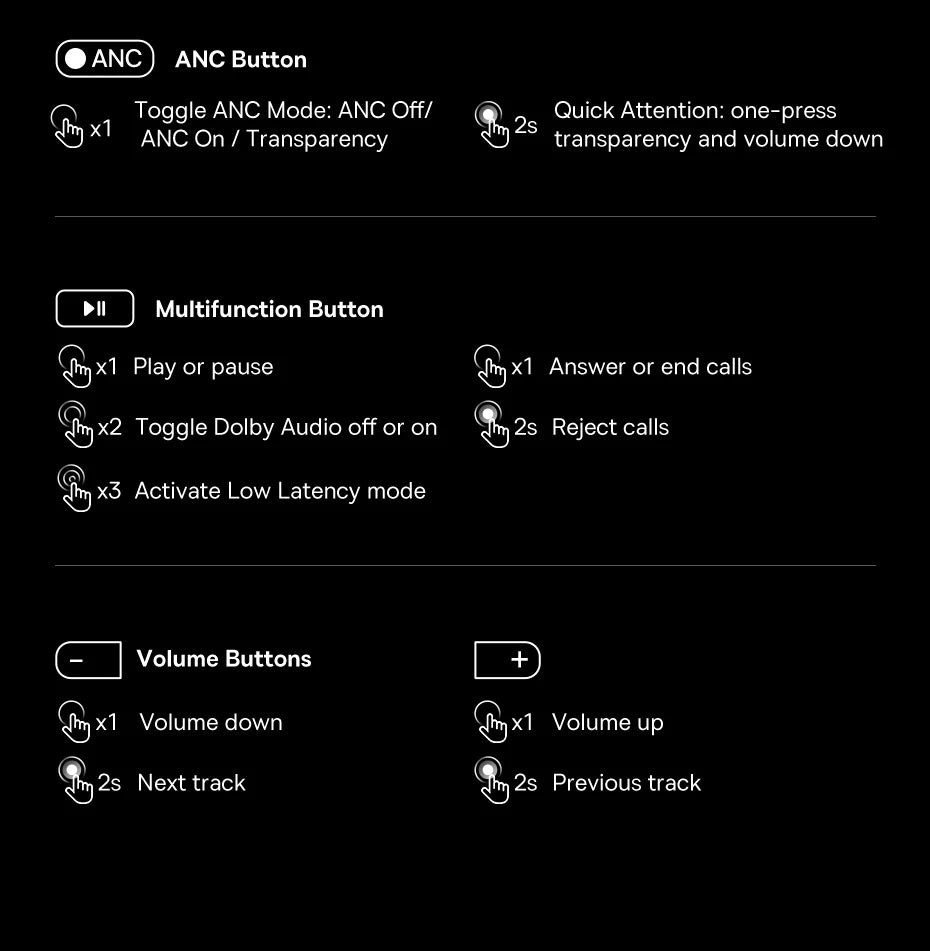 Baseus Inspire XH1 Sound by Bose ANC Wireless Headphone Bluetooth 6.1 48dB Adaptive Noise Cancellation Headset Hi-Res LDAC 100Hr