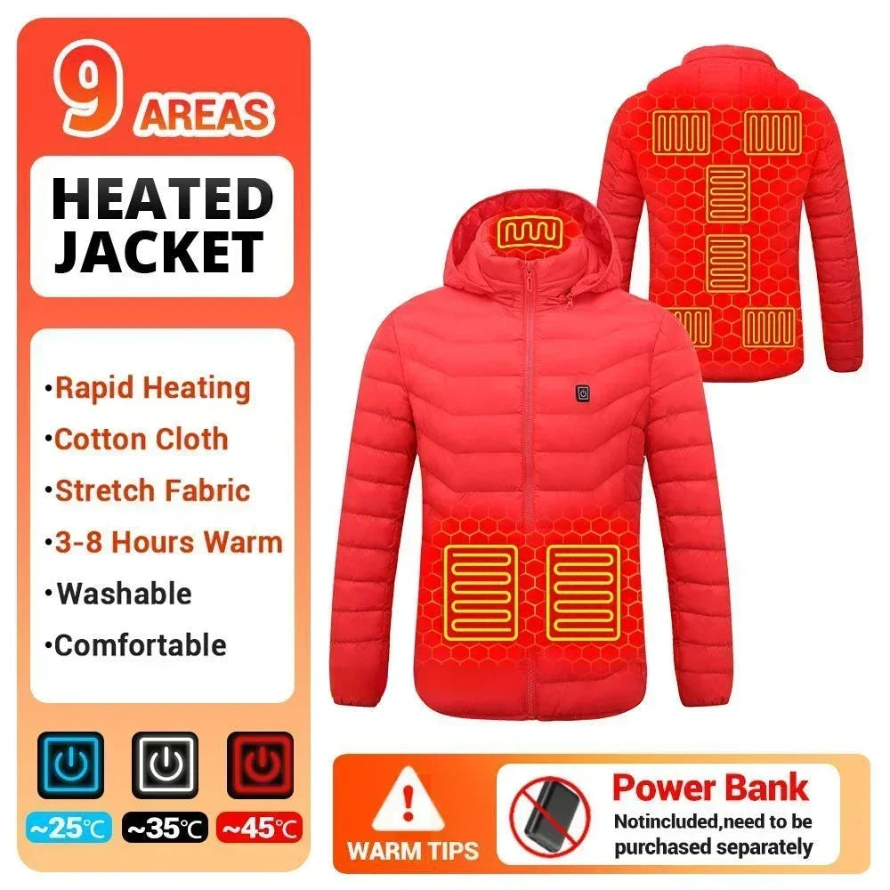 Heating Jacket Men's Winter Usb Electric Heating Coat Functional Self-Heating