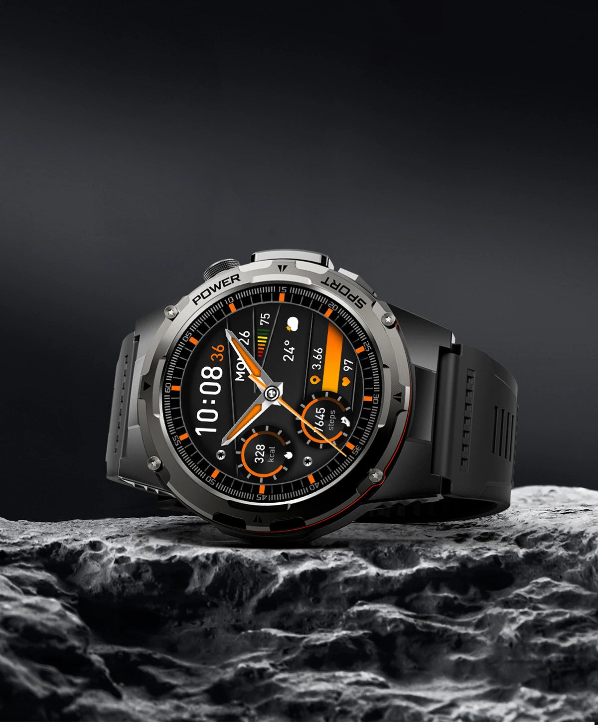 NEW Upgraded Outdoors GPS Sports Smart Watch Men HD AMOLED 3ATM IP69K Waterproof 500mAh Infrared NFC Bluetooth Call Smart Watch
