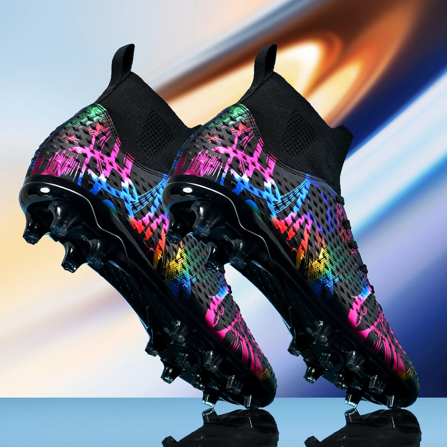 Men Soccer Shoes Children Futsal Non Slip Football Boots Grass Indoor Sports Cleats