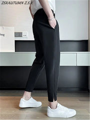 Casual Blazer Pants Men Formal Trousers Male Black Dress Pants Classic Suit Pants