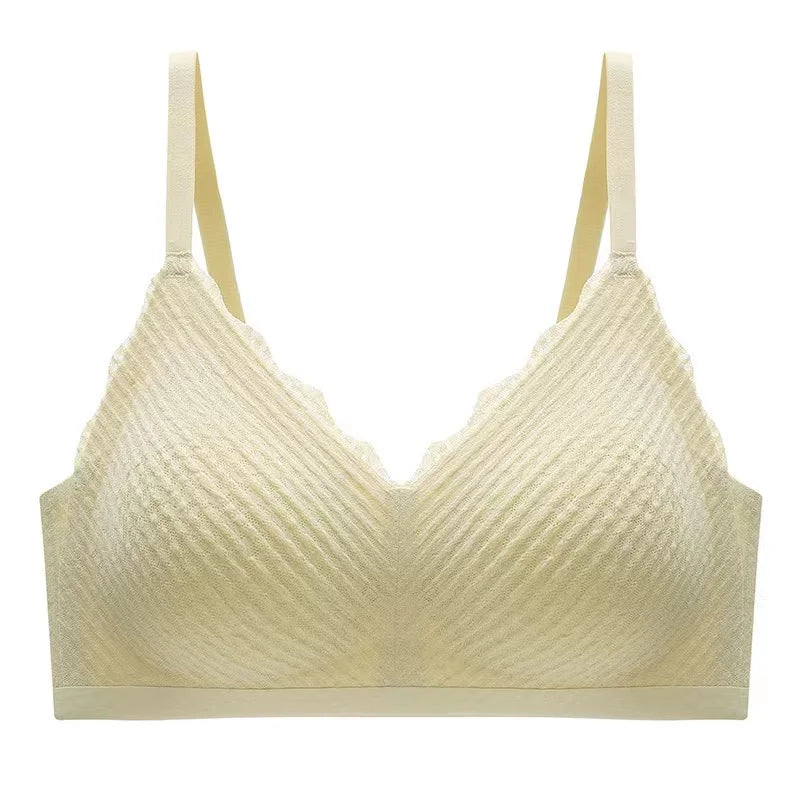 Top Lace Seamless Women's Underwear Small Chest Gathered Non-slip