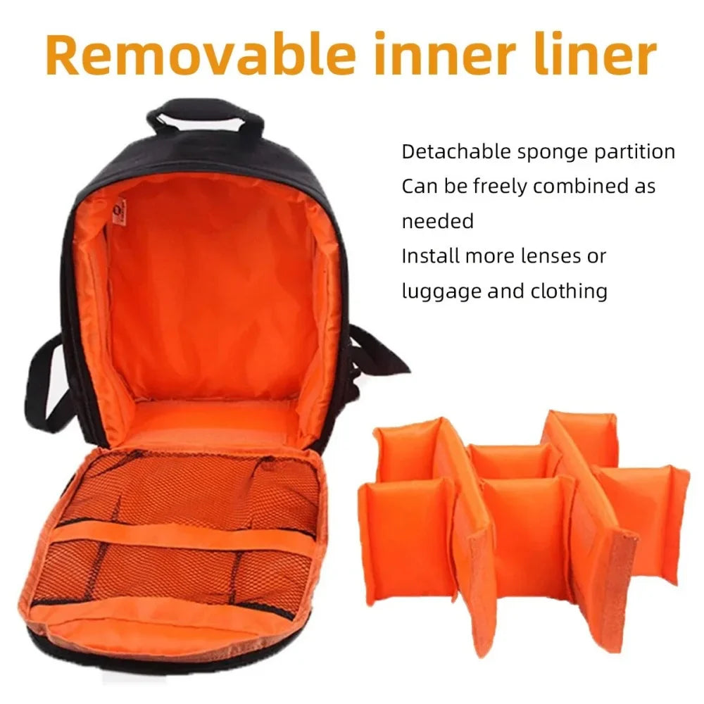 Outdoor Wear-resisting DSLR Digital Camera Video Backpack Waterproof Multi-functional Breathable Photograph Camera Bags Box Bags