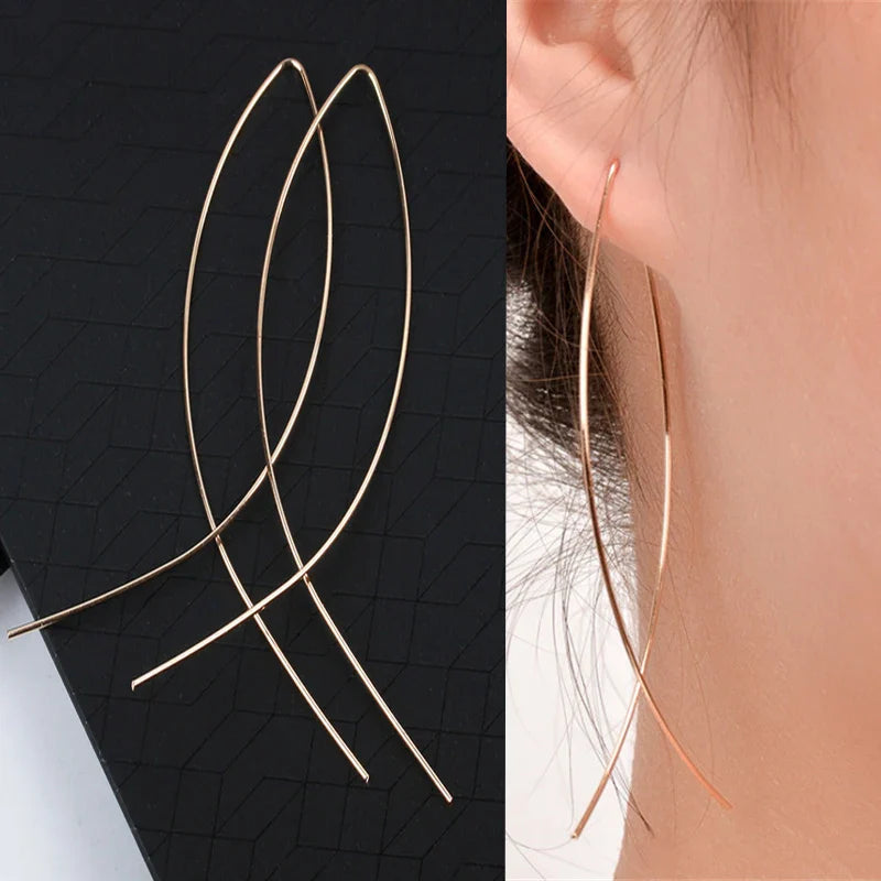 Simple Black Bow Love Earrings for Women Fashionable Personalized Beautiful Daily Accessories Party Jewelry Premium Gifts
