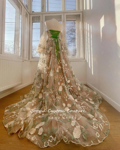 Homecoming Dresses: A-Line Prom Dresses Sweetheart Puff Sleeves Pearls