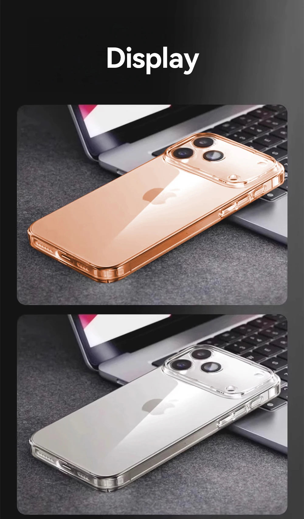 Joyroom Clear Case For iPhone 17 Pro Max Anti-drop Transparent Cover Non-yellowing Shockproof Ultra Slim Cover Screen Protection