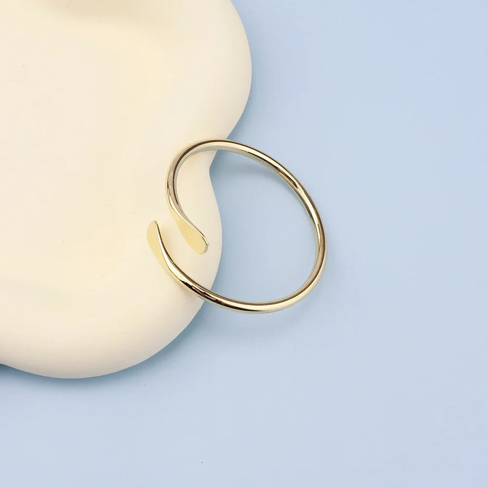 MaiLun 10pcs/lot blank Brass Stacking Bangles Smooth Oval Stacking Bracelet Open Cuff Bangles F1671