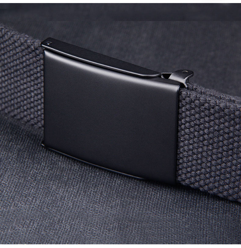 Plus LONG Size 160 150 140 130 120 110 cm Canvas Belts Men Black Automatic buckle Unisex Women Large Big Size Jeans Belts 2023
