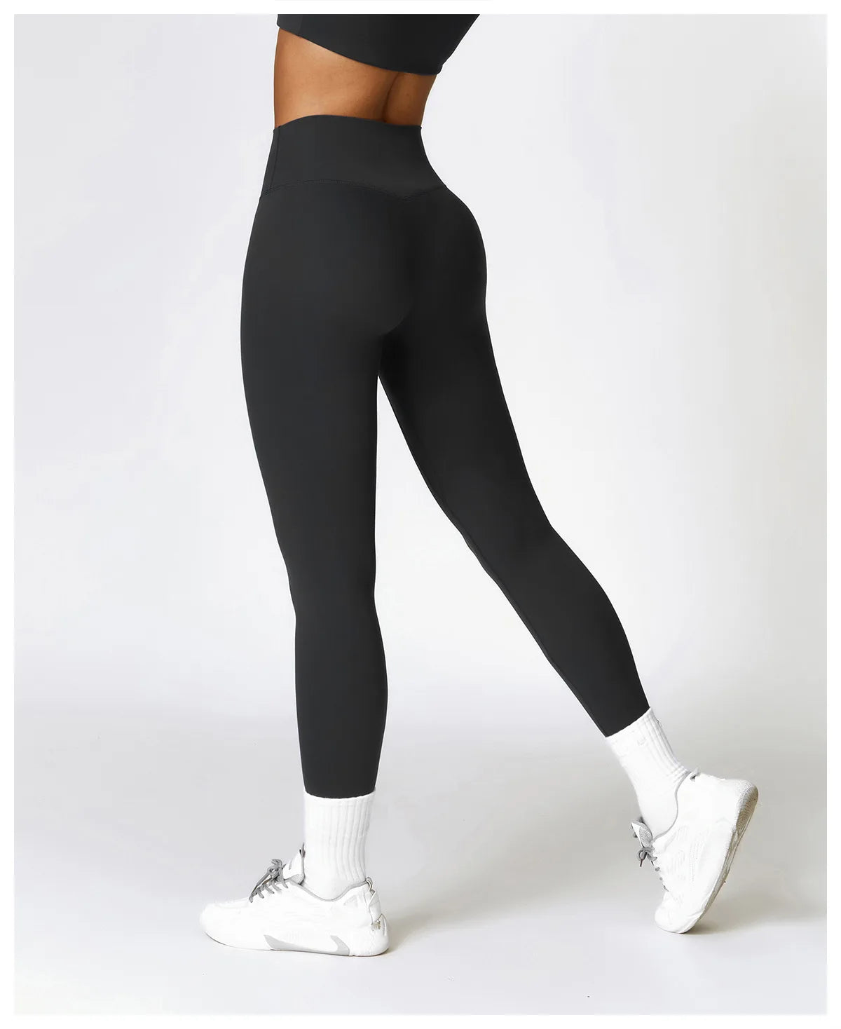 Women Sport Seamless Leggings High Waist Elastic Solid Yoga Leggings Gym Workout