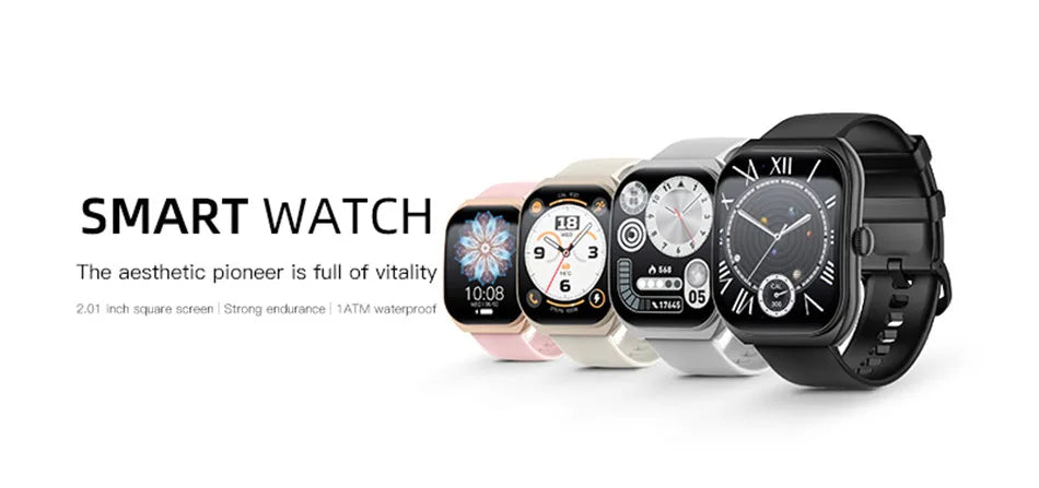 2025 New  Smart Watch Women Heart Rate Health Monitoring Voice Assistant BT Calling IP68 Waterproof Sports Smartwatch Men