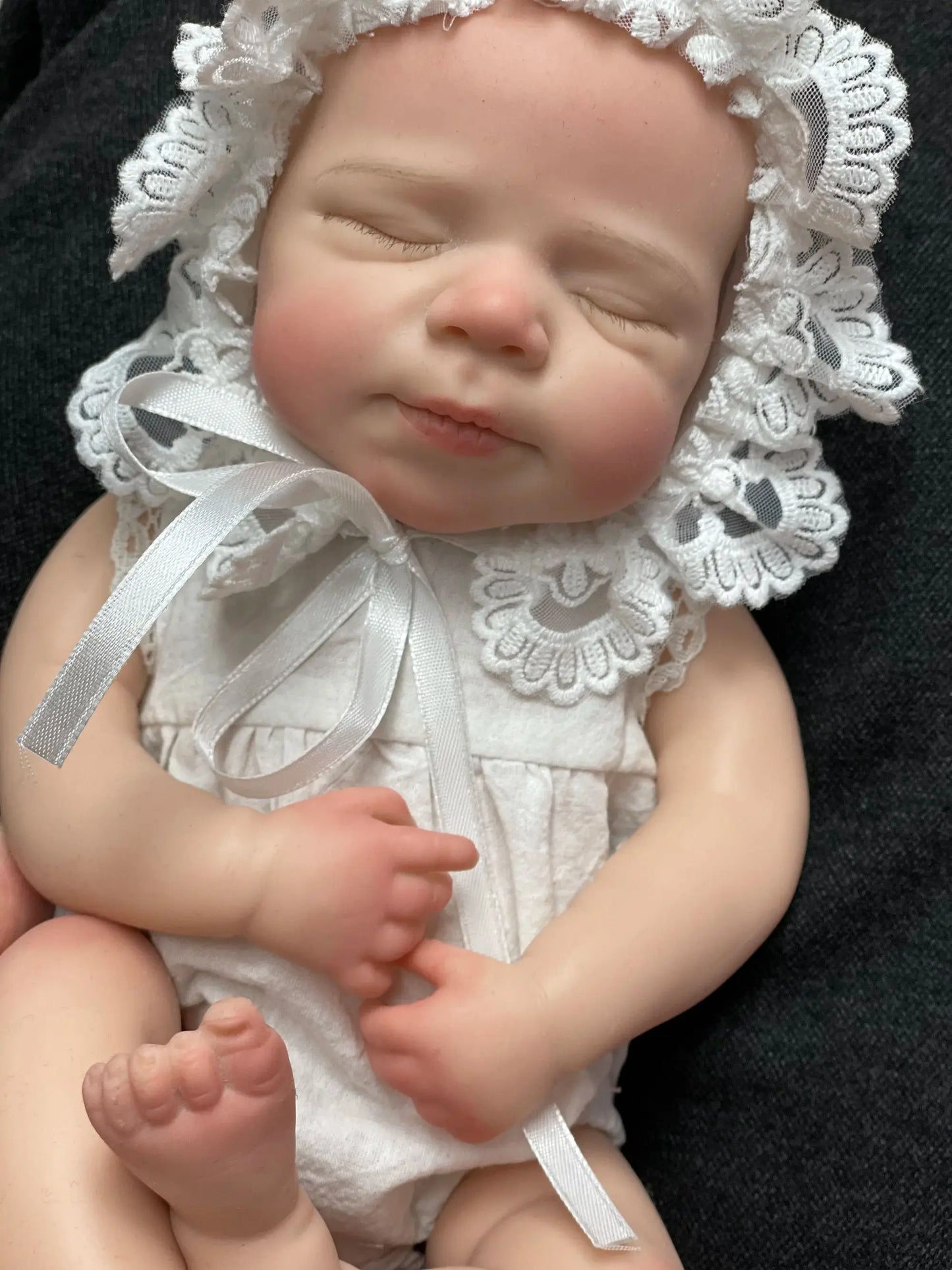 AnjoDoll 13Inch Open Mouth Pascale Reborn Doll Full Body Soft Silicone Girl Painted Doll Toys reborn de silicone real cuerpo