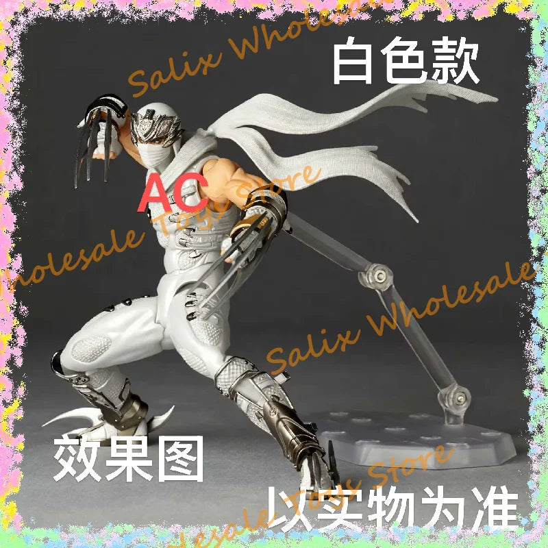 In Stock AC Toys The First Batch Ryu Revoltech 1/12 Amazing Yamaguchi White Ryu Hayabusa Ninja Gaiden Action Anime Figures Toy