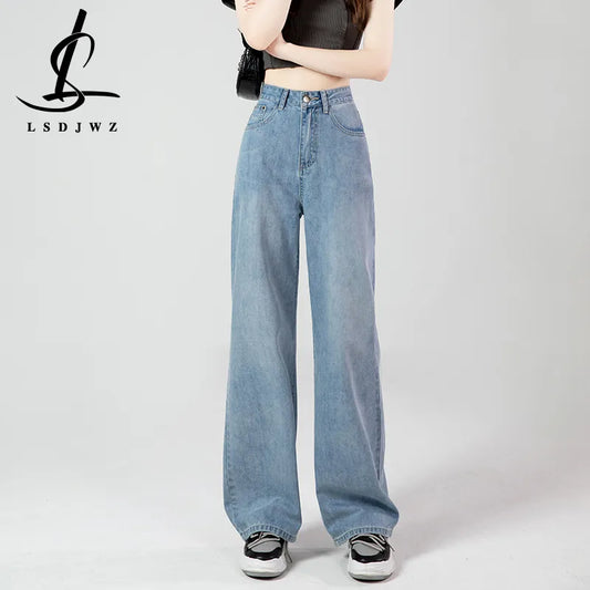 Fashion Jeans Woman Wide Pants Cowboy Pants for Women Clothing Jeans