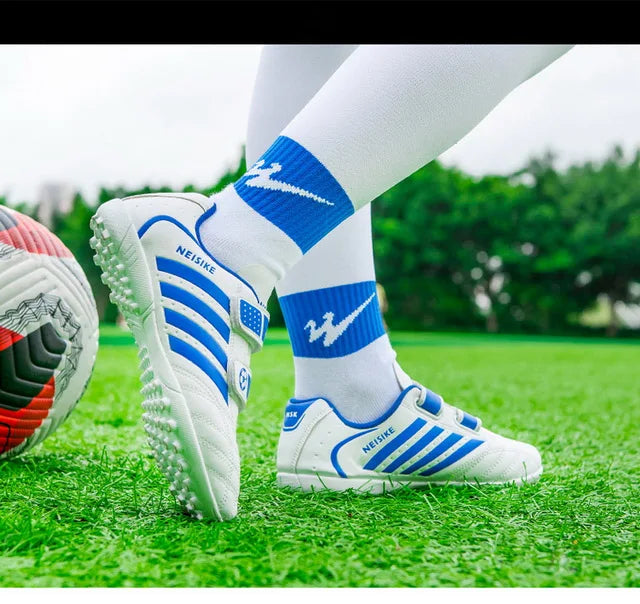 Kids Soccer Shoes School Football Boots Cleats Grass Sneakers Boy Girl Outdoor