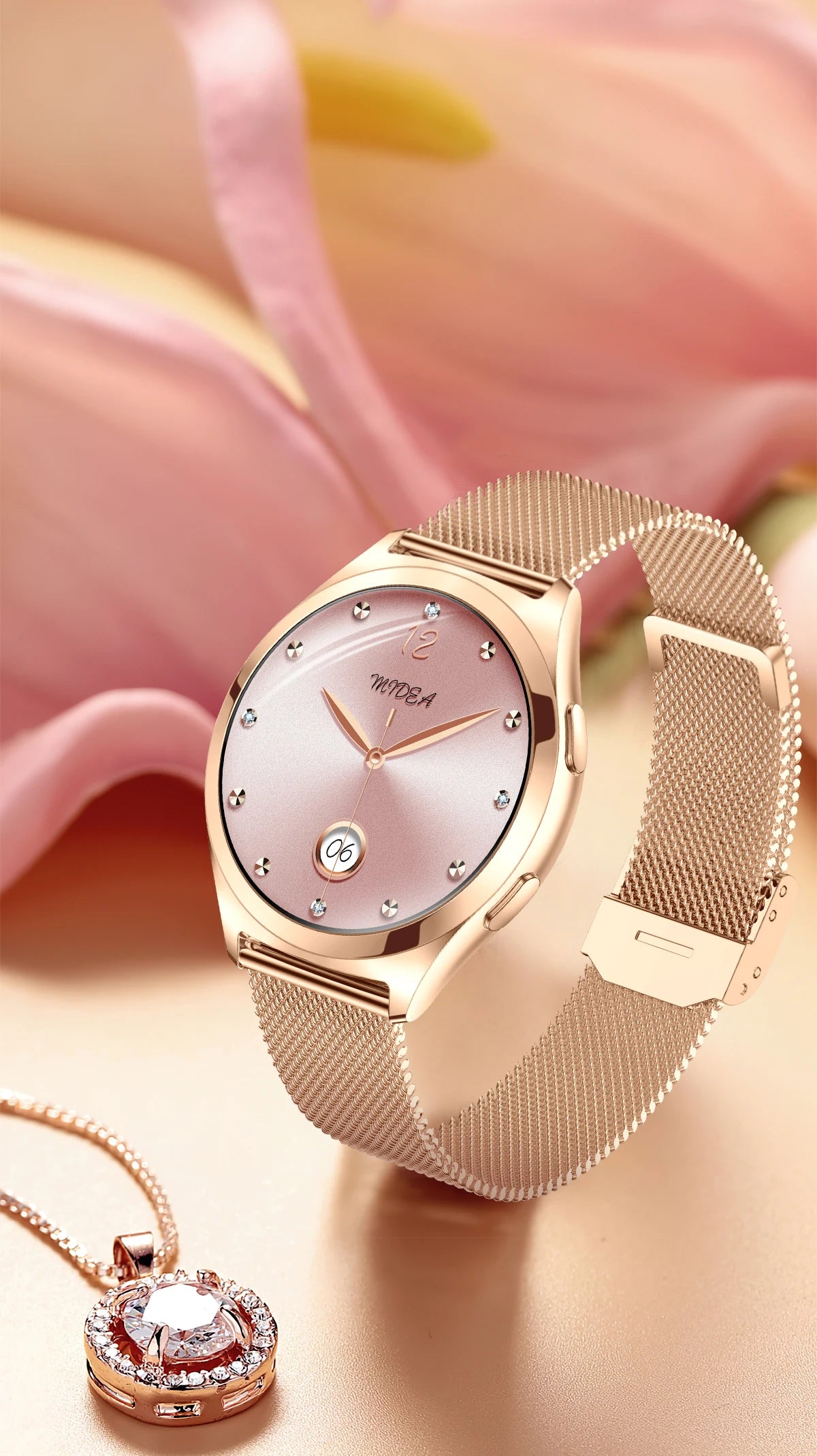 LIGE Luxury 1.27" HD Screen Smart Watch Women Waterproof Bluetooth Call Women’s Bracelet Sports Health Monitor Ladies Smartwatch