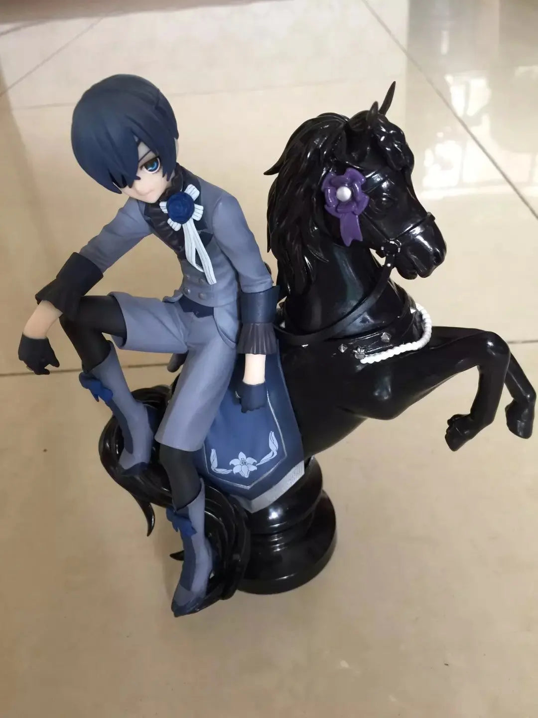Black Butler Ciel Phantomhive Sebastian Michaelis Anime Figure Model Statue Boys Collection Desktop Decoration Ornament Toy Gift