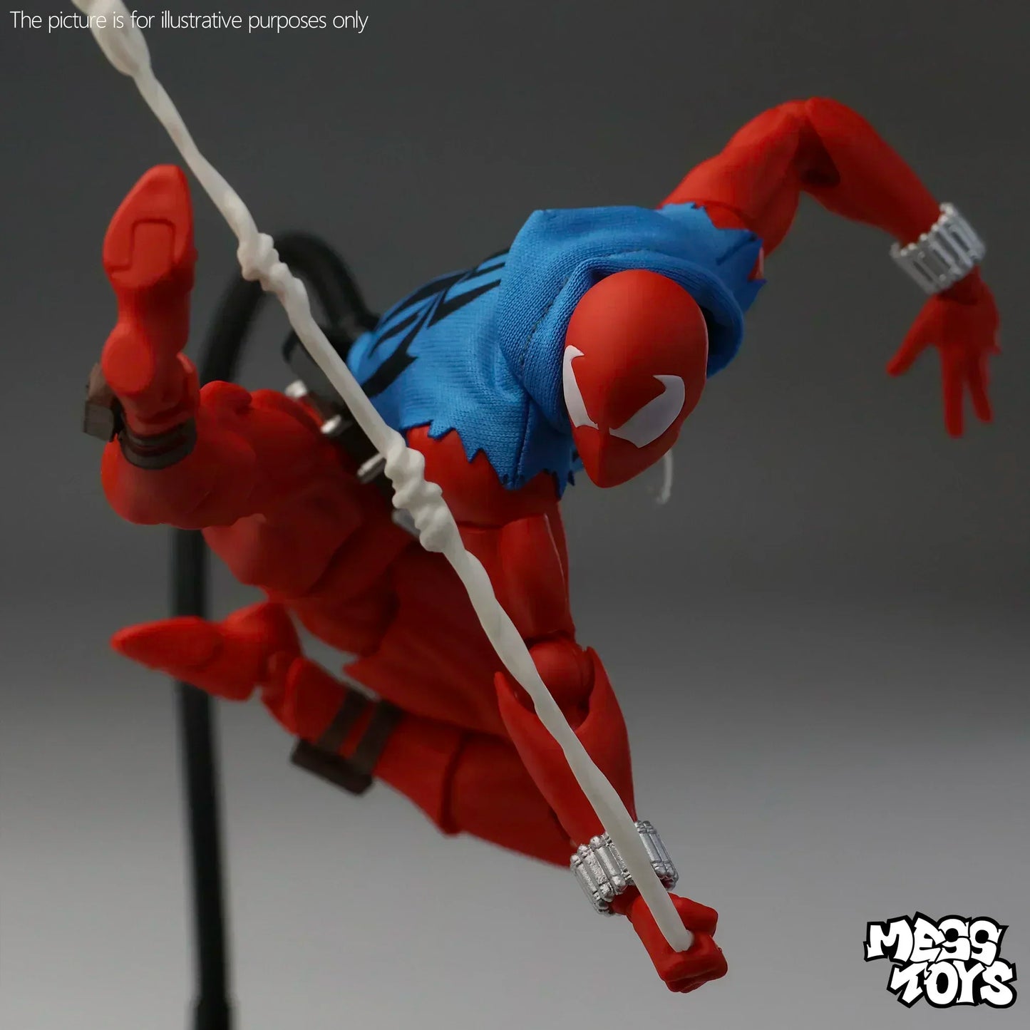 New Mess Toys Scarlet Spiderman hero Anime Action Figures Red Spider Ben Reily Figurine Spider-Man Model Statue Kids Toy Gifts