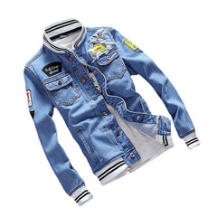 Men Jean Jacket Autumn Winter Casual Korean Men's  Jacket