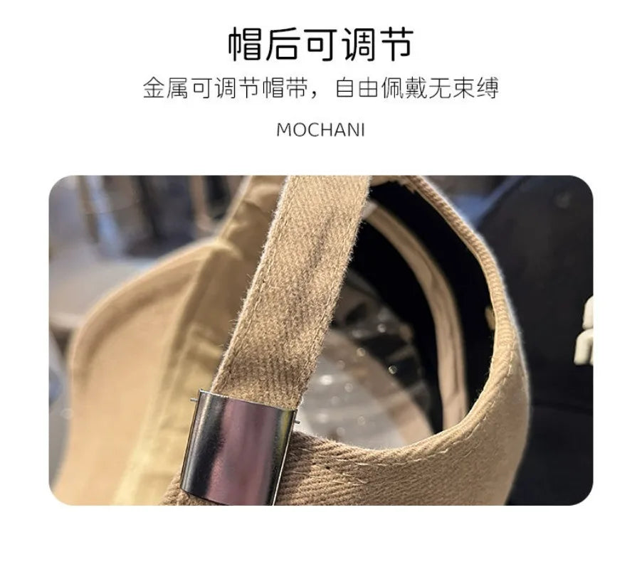 Korean Version High-quality Hard-top Baseball Cap Women Men Spring Autumn Versatile Embroidery Suncap Male Female Classic Hat