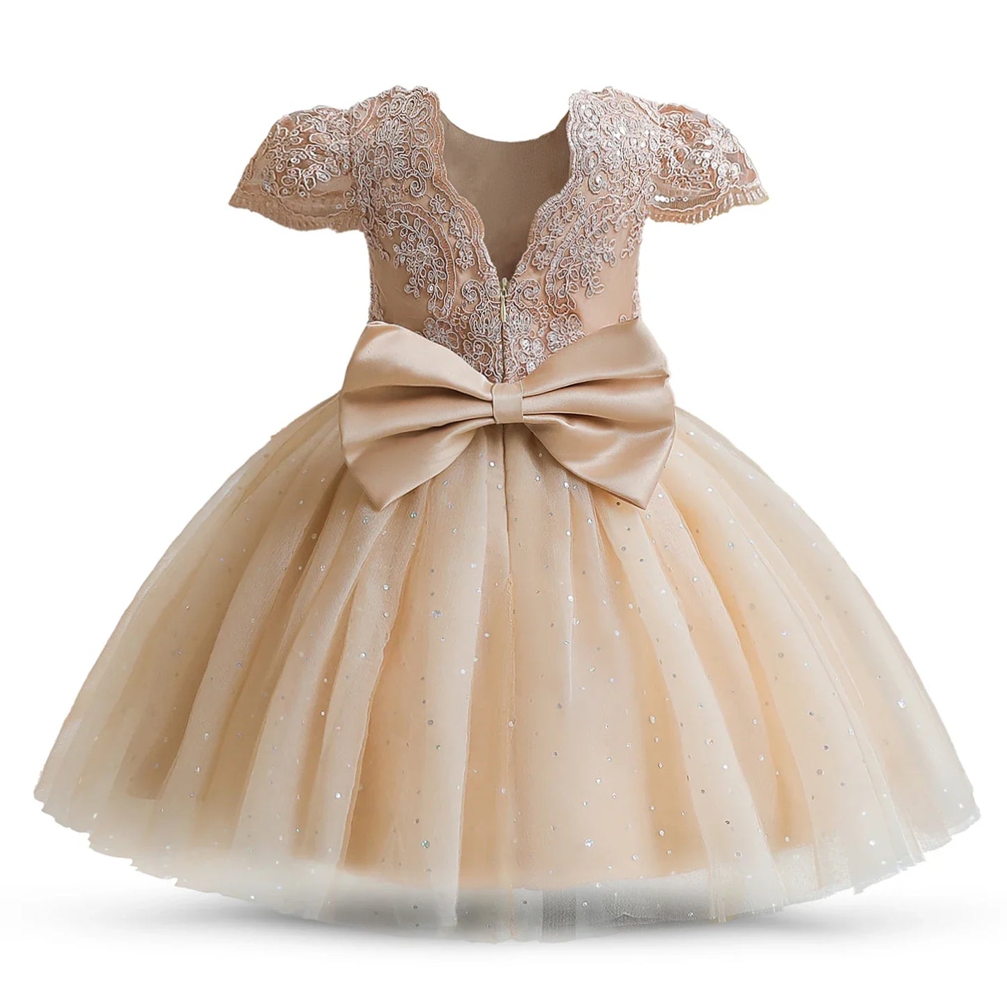12M Baby Girl Baptism Princess Gown Infant One Year Birthday Party Clothes Eid Embroidery Sequin Flower Girl Wedding Dresses