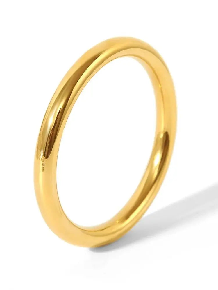 Yhpup 65mm Polished Textured Waterproof Stainless Steel Big Bracelet Bangle Statement Glossy Minimalist Jewelry High Quality