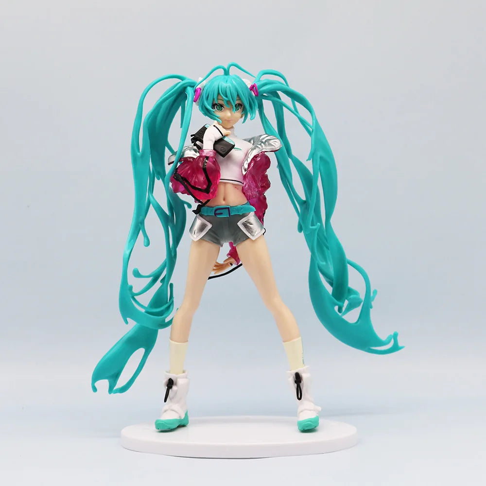 Student Girl Hatsune Miku  Action Figures Fashion Figure Model Miku Room Decorations PVC Collection Model Doll Toy