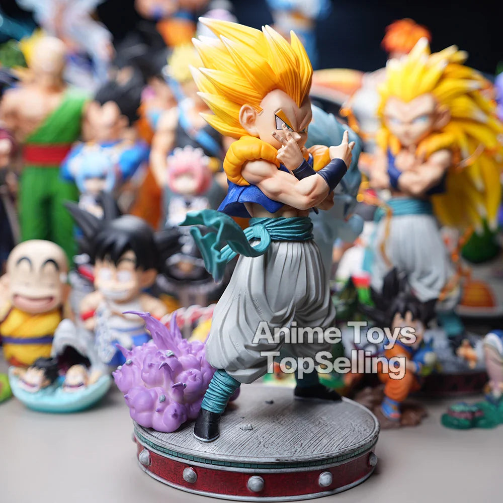 25cm/9.8in Anime Dragon Ball Z Figure Gotenks Figure Ghost Night Light PVC Action Figure Collection Model Toys Gifts