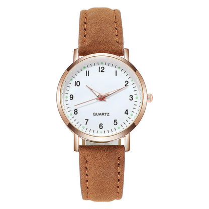 Reloj Mujer Fashion Watch For Women Leather Belt Watches Ladies Luxury Analog Quartz Luminous Wristwatch Clock Relogio Feminino