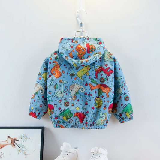 Coat For Boy Dinosaurs Pattern Jacket Coat Boy Spring Autumn Children Jacket Casual Style Children Clothing Boy