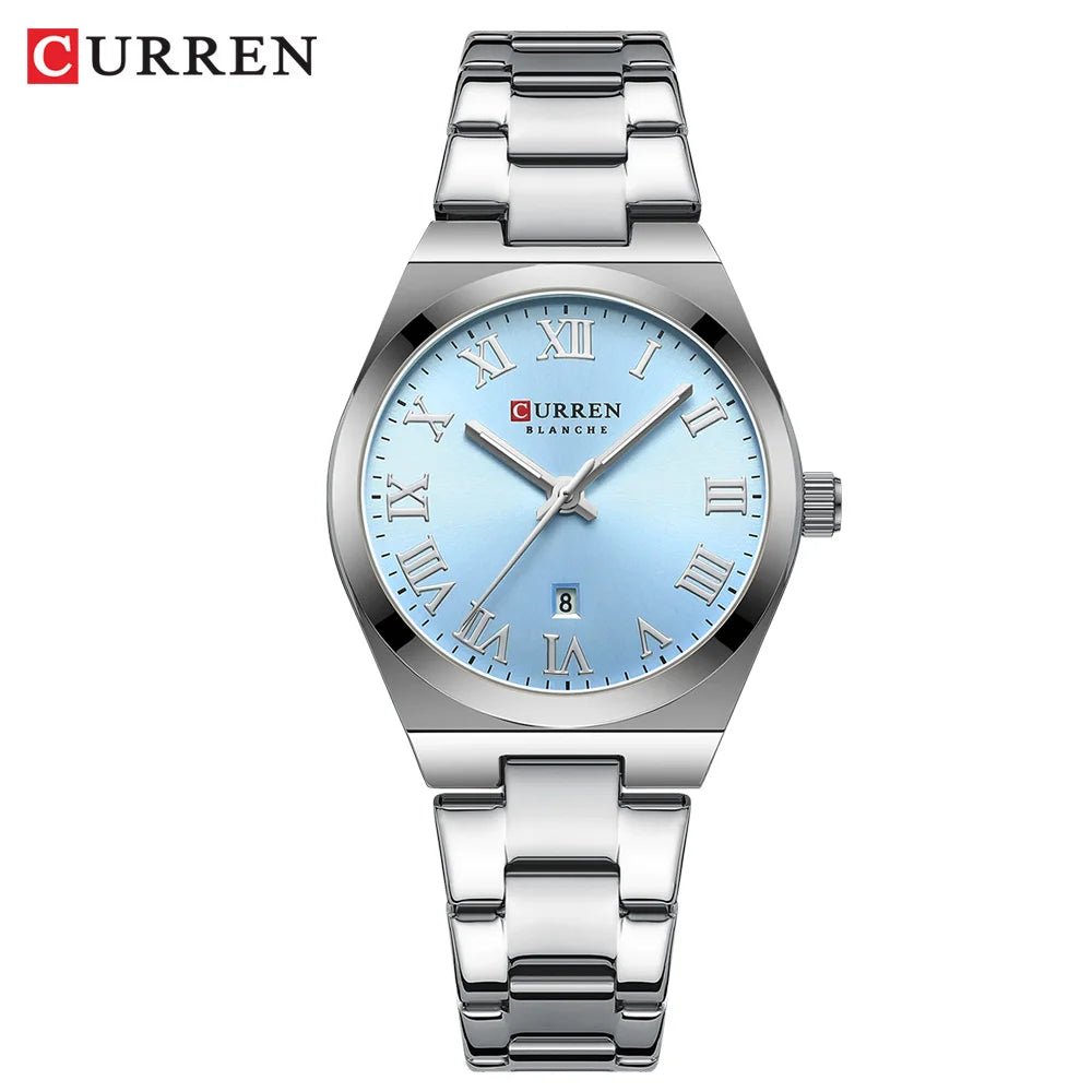 CURREN Women Watches Fashion Gold Stainless Stain Steel Ladies Watch Waterproof Quarzt Wristwatch Romatic Girlfriend Gift