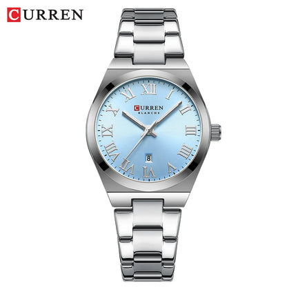CURREN Women Watches Fashion Gold Stainless Stain Steel Ladies Watch Waterproof Quarzt Wristwatch Romatic Girlfriend Gift