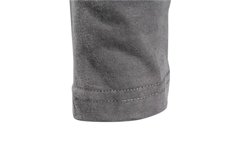 100% Cotton Long Sleeve T Shirt For Men Solid Spring Casual Mens T-shirts High Quality Male Tops Classic Clothes Men's T-shirts