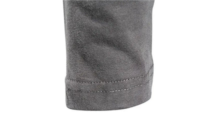 100% Cotton Long Sleeve T Shirt For Men Solid Spring Casual Mens T-shirts High Quality Male Tops Classic Clothes Men's T-shirts