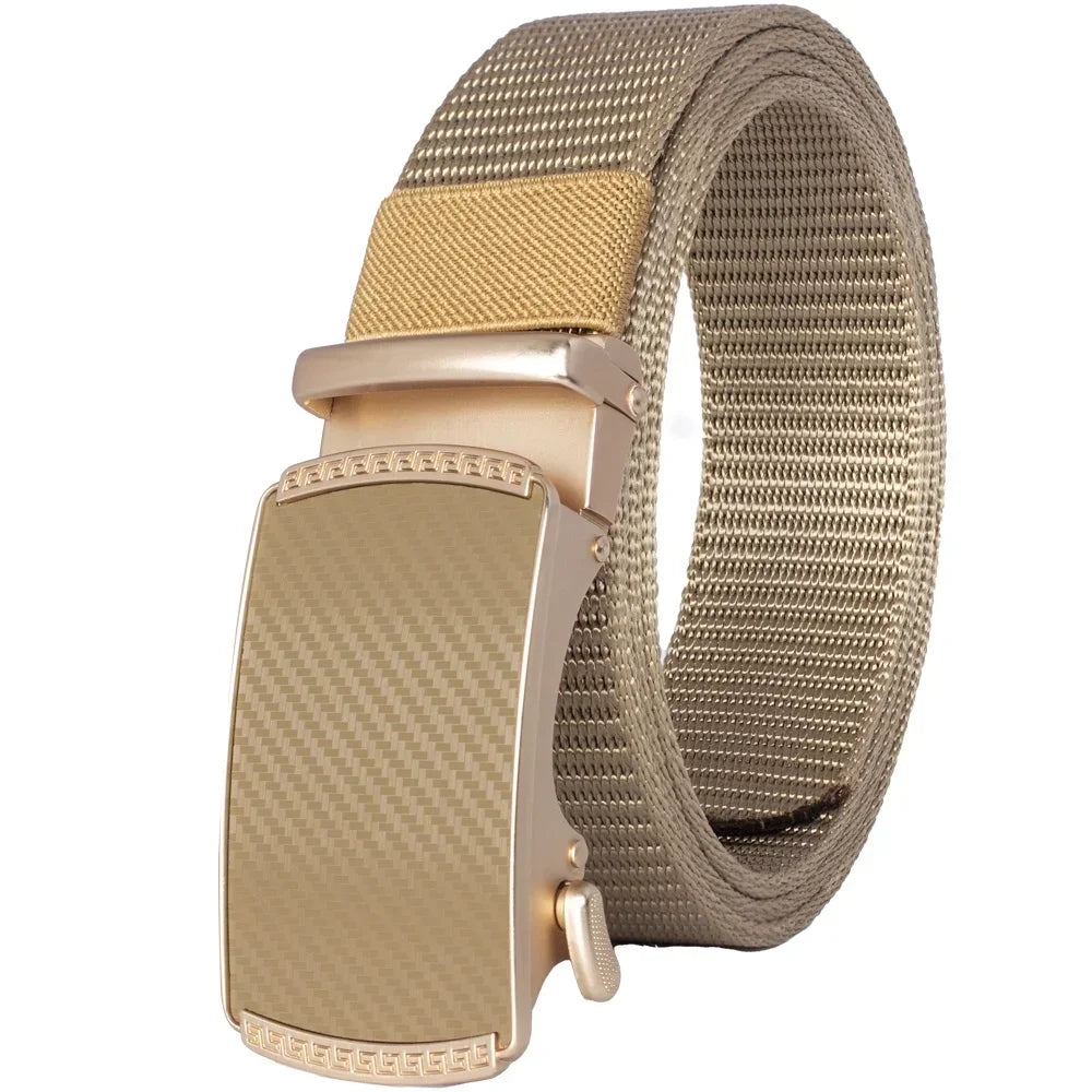 Automatic Buckle Light Comfortable Nylon Military Belt Outdoor Hunting Multifunctional Tactical Canvas Belt High Quality Men Bel