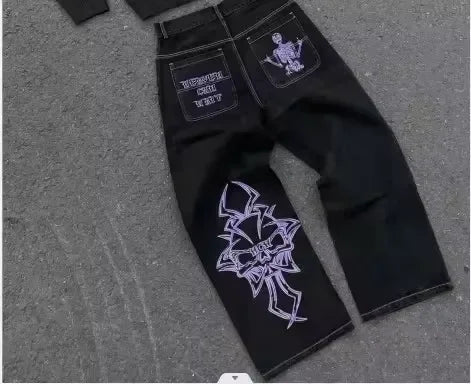 Y2K Jeans: Hip-Hop Pant | Harajuku wide leg pants