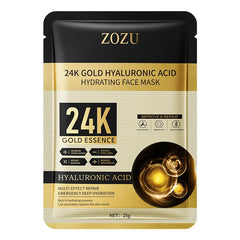 20pcs Gold Hyaluronic Acid Face Mask Facial skincare Brightening Moisturizing Firming Facial Masks Face Skin Care Products