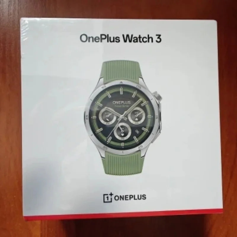 100% New  Global Version OnePlus Watch 3 Smart Watch  1.5'' AMOLED 32GB Snapdragon W5 Wear OS by Google GPS NFC IP68 5ATM